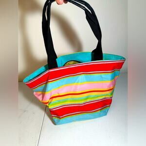 Vincelli Colorful Striped Tote Bag